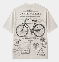 Vintage Postcard Bicycles Mesh Jersey