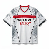 White Never Fades Mesh Jersey Inspired by Zoom Freak 5 EYBL Academy Jersey