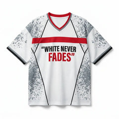 White Never Fades Mesh Jersey Inspired by Zoom Freak 5 EYBL Academy Jersey