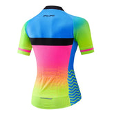 Women’s Red Short Sleeve MTB Cycling Jersey – Summer Road Racing Bike Top, Mountain Bicycle Shirt MCJSS3107
