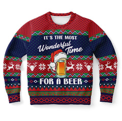 Wonderful Time For A Beer Christmas Sweater – Funny Ugly Holiday Sweatshirt