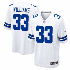 Dallas Cowboys Javonte Williams White Game Jersey - 1