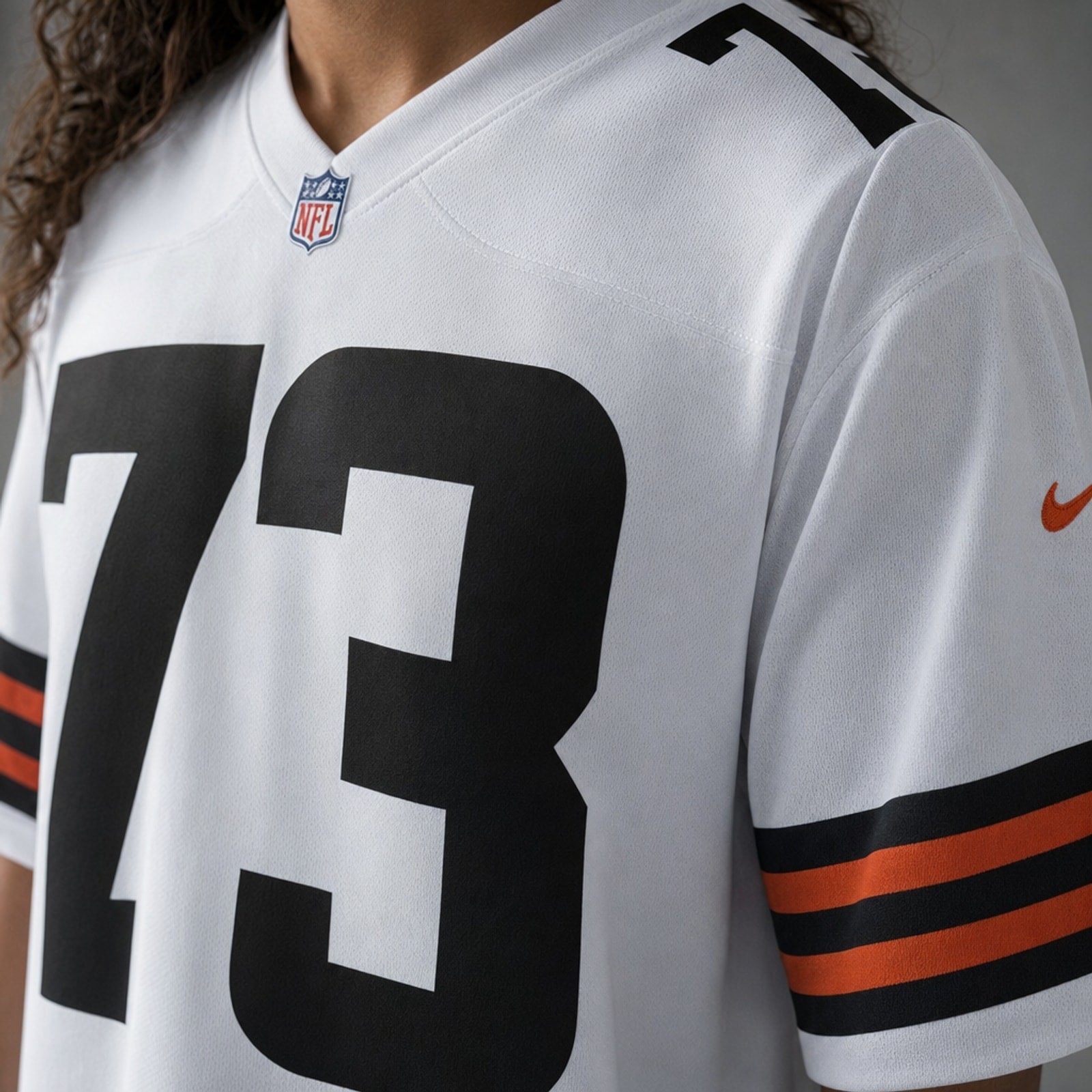 Cleveland Browns Joe Thomas White Game Jersey - 4