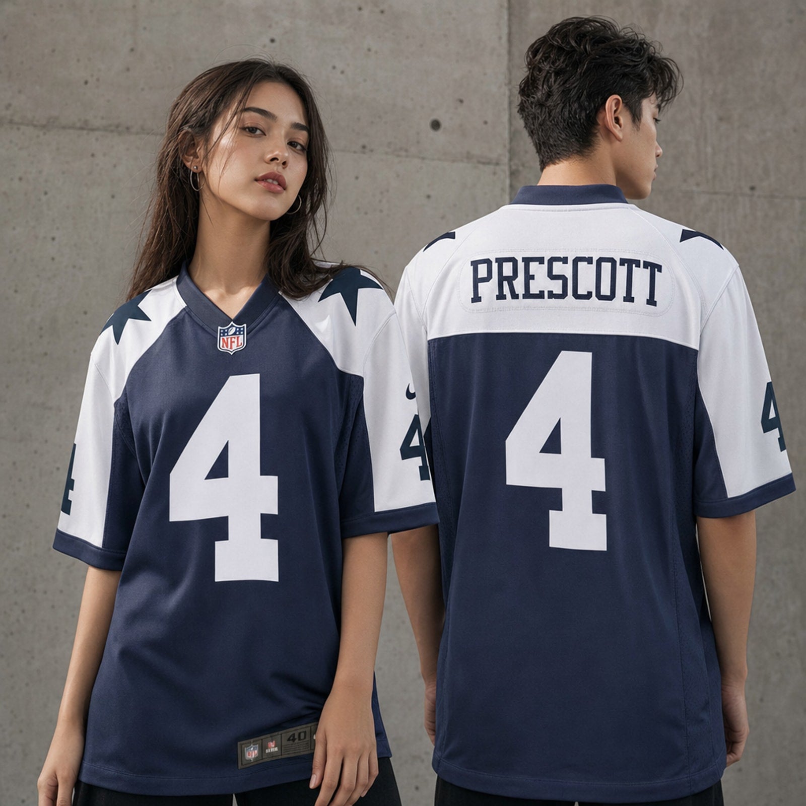 Dallas Cowboys Dak Prescott Navy Game Jersey - 2