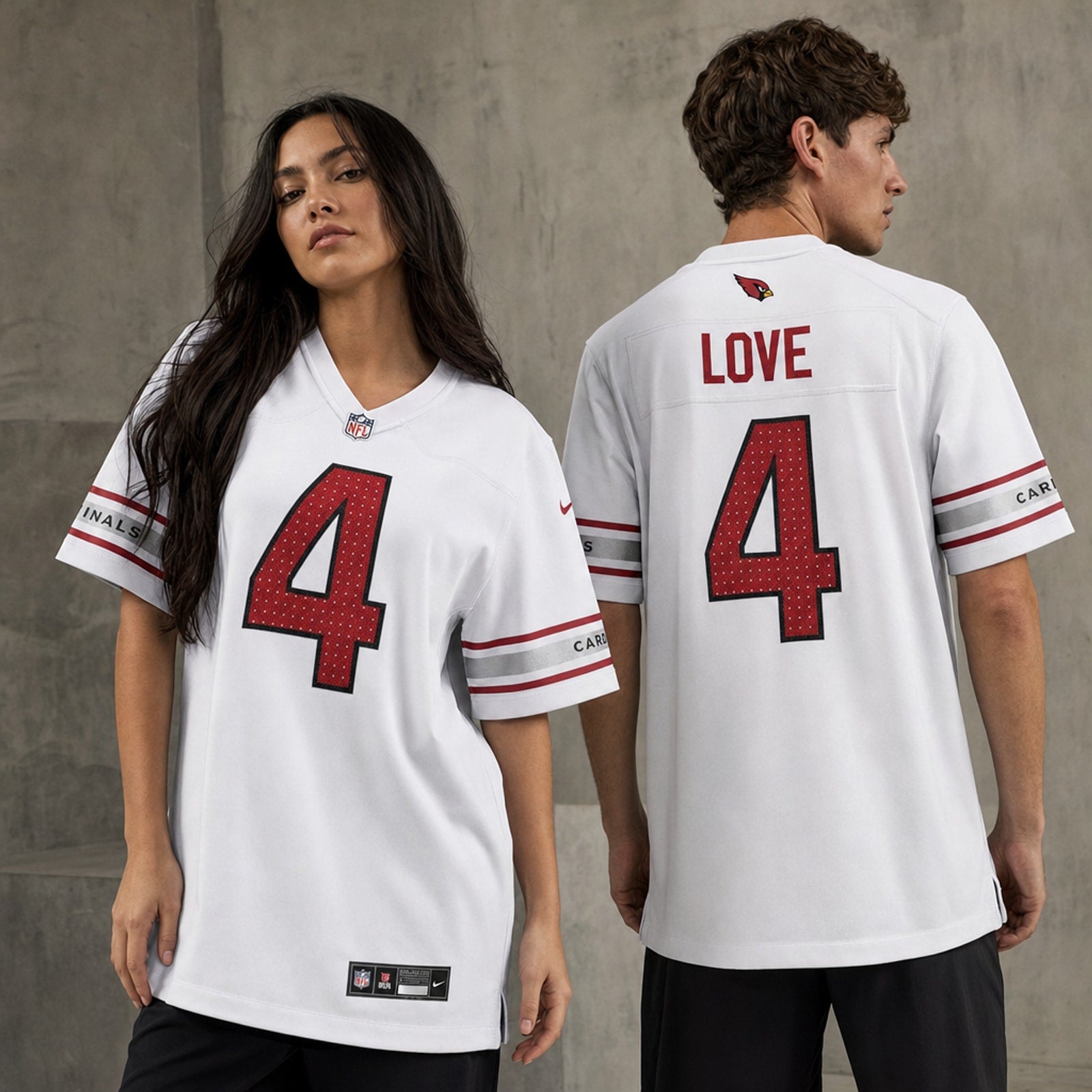 Arizona Cardinals Jeremiyah Love White Game Player Jersey - 2