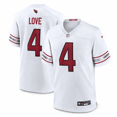 Arizona Cardinals Jeremiyah Love White Game Player Jersey - 1