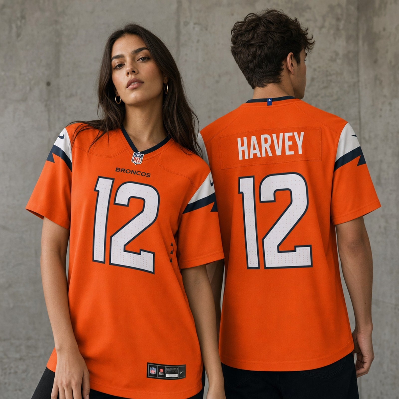Denver Broncos RJ Harvey Game Jersey Loose Fit - 2