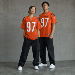 Cincinnati Bengals Dexter Lawrence II Orange Game Jersey - 3