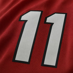 Atlanta Falcons Jalon Walker Red Men's Loose Fit Game Jersey - 4