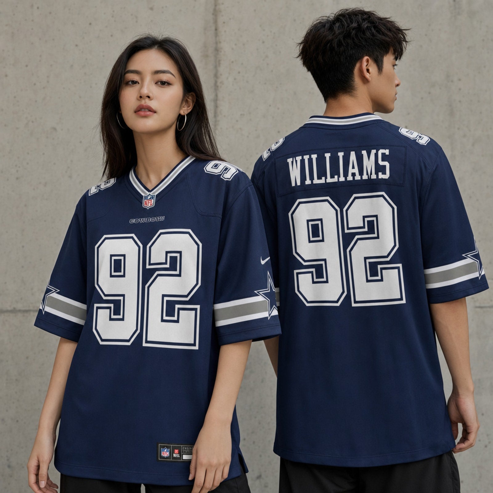 Dallas Cowboys Quinnen Williams Navy Game Jersey - 2