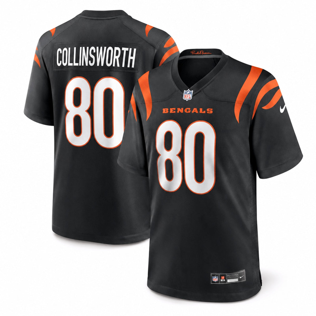 Cincinnati Bengals Cris Collinsworth Polyester Game Jersey - 1