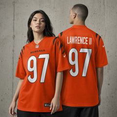 Cincinnati Bengals Dexter Lawrence II Orange Game Jersey - 2