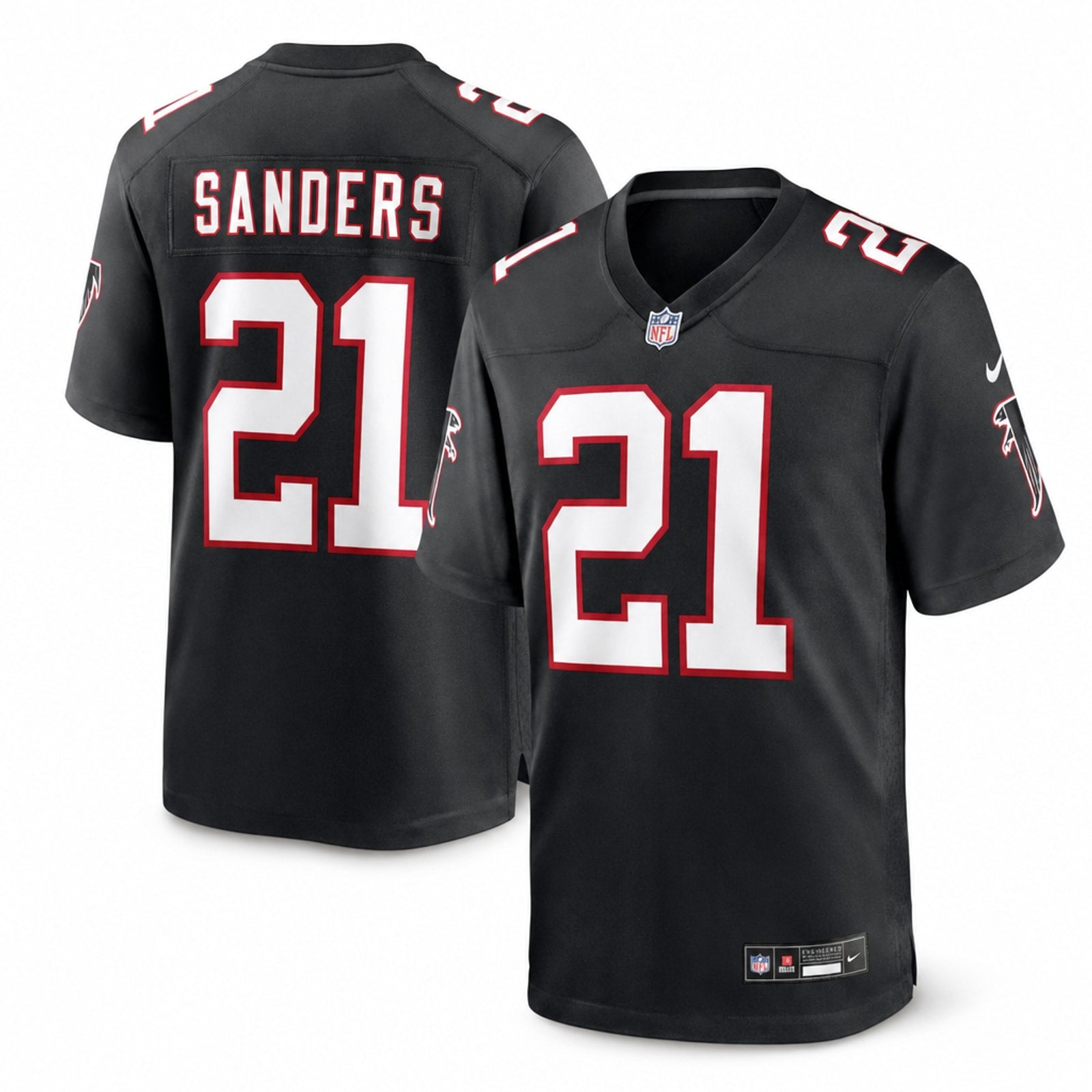 Atlanta Falcons Deion Sanders Alternate Game Jersey - 1