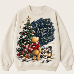 It's The Most Wonderful Time Of The Year Pooh Christmas Sweater – Funny Holiday Sweatshirt
