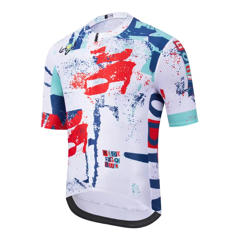 Men's Cycling Jersey Short Sleeve - Quick-Dry Road Bike Shirt 3 Rear Pockets MCJSS3494