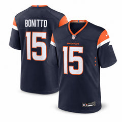 Denver Broncos Nik Bonitto Navy Game Jersey - 1