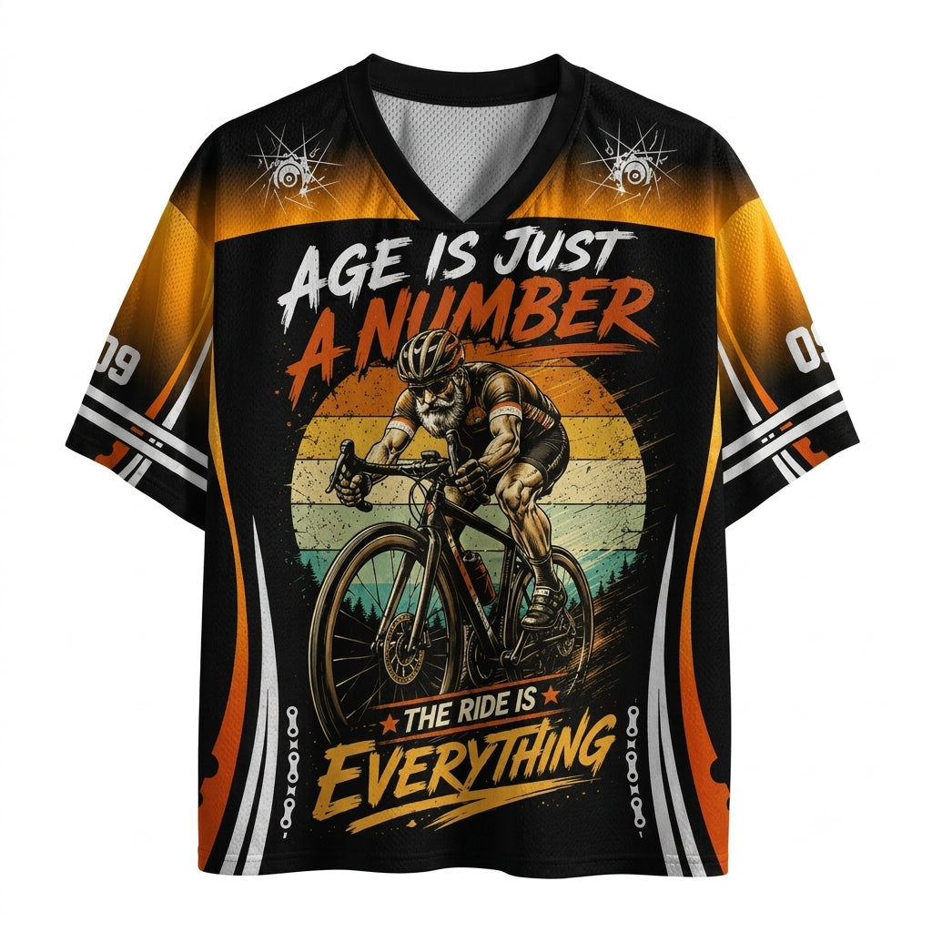 Age Is Just a Number Vintage Cycling Mesh Jersey
