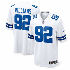 Dallas Cowboys Quinnen Williams White Game Jersey - 1