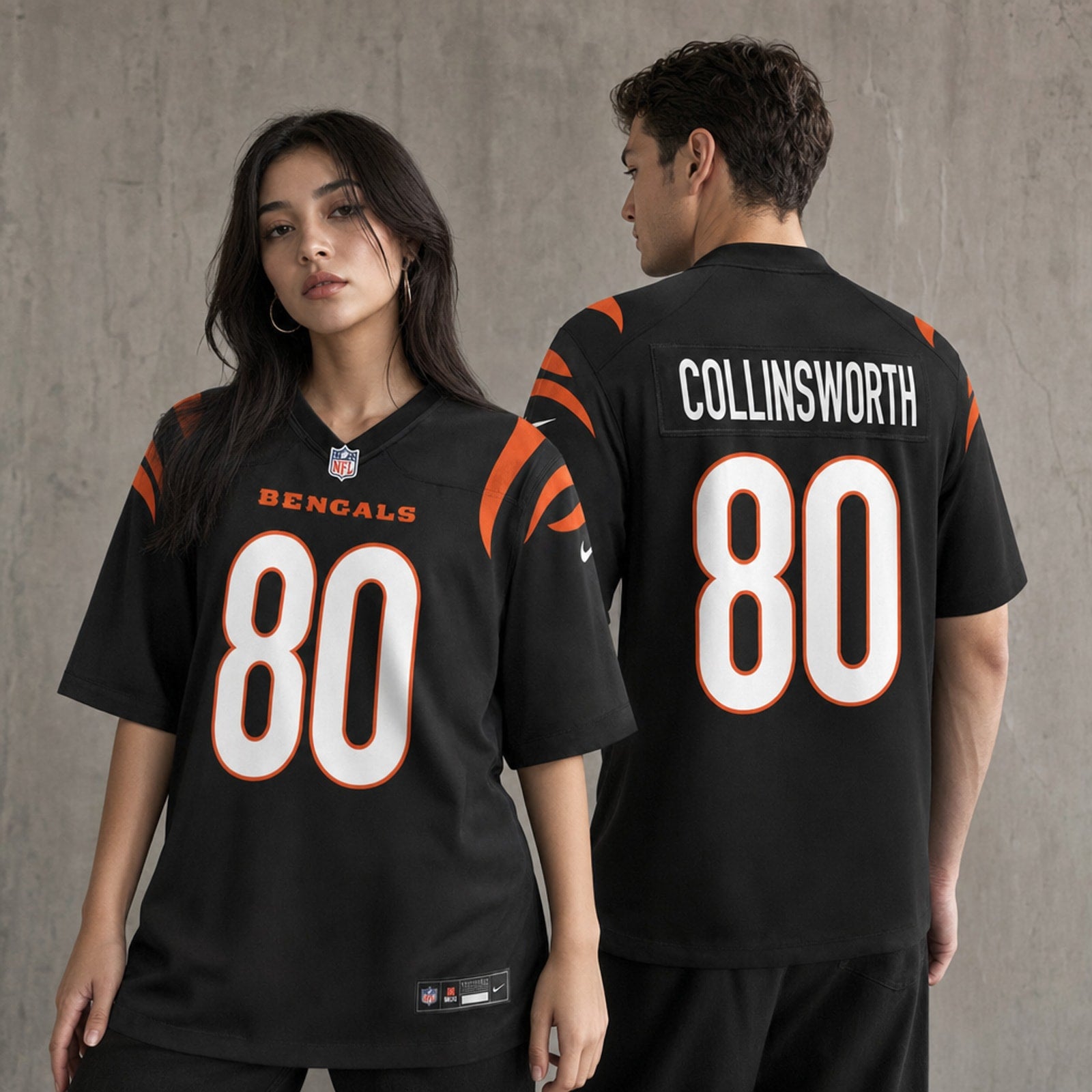 Cincinnati Bengals Cris Collinsworth Polyester Game Jersey - 2