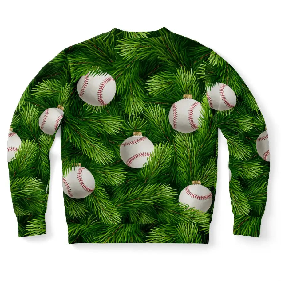 Baseball Tree Christmas Sweater