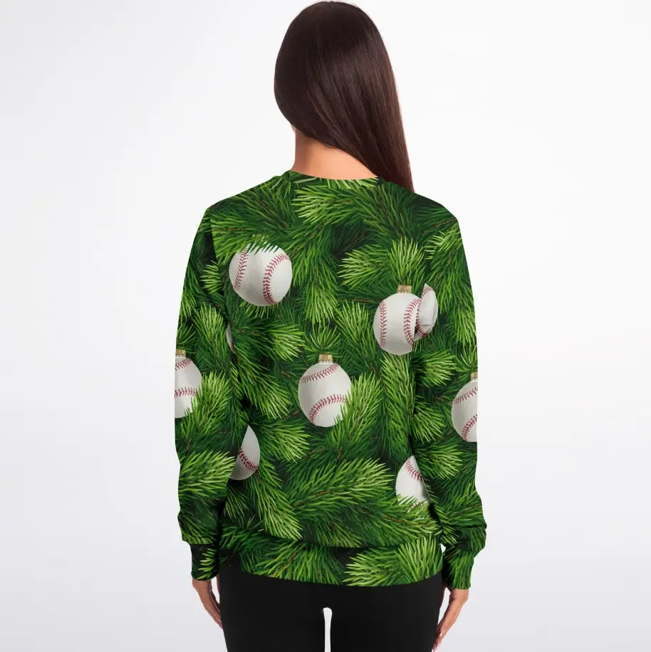 Baseball Tree Christmas Sweater