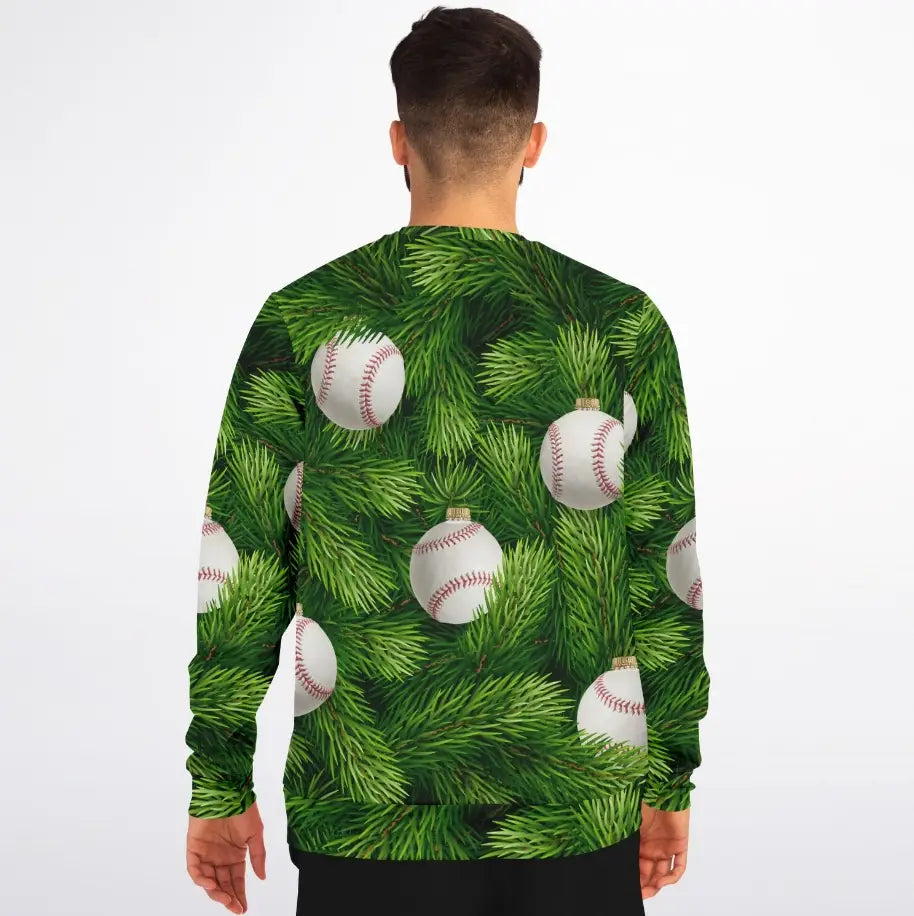 Baseball Tree Christmas Sweater