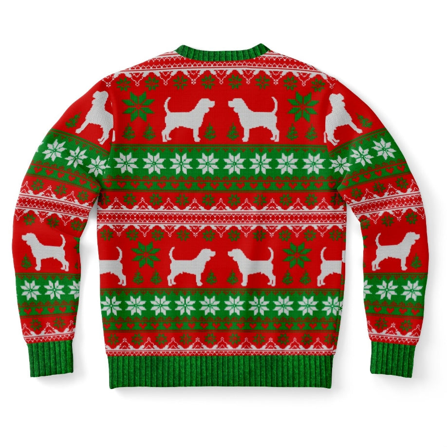 Beagle Bells Christmas Sweater – Funny Ugly Holiday Sweatshirt