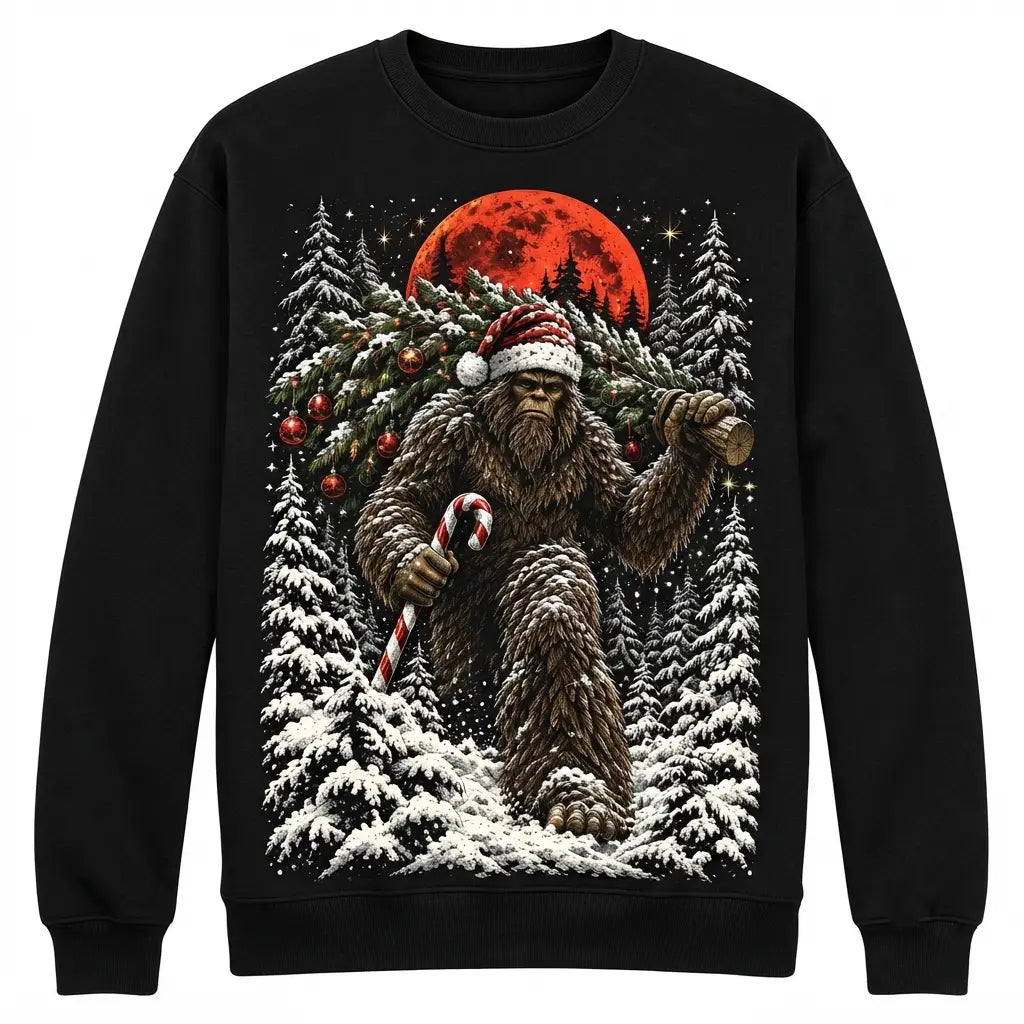 Bigfoot Yeti Christmas Sweater – Funny Holiday Sweatshirt