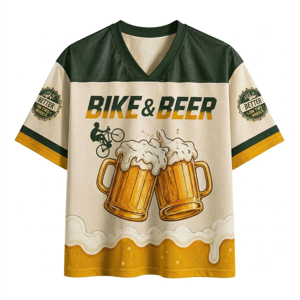 Bike & Beer Vintage Cycling Mesh Jersey