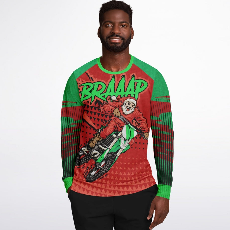BRAAAP Santa 25 Christmas Sweater – Funny Ugly Holiday Sweatshirt