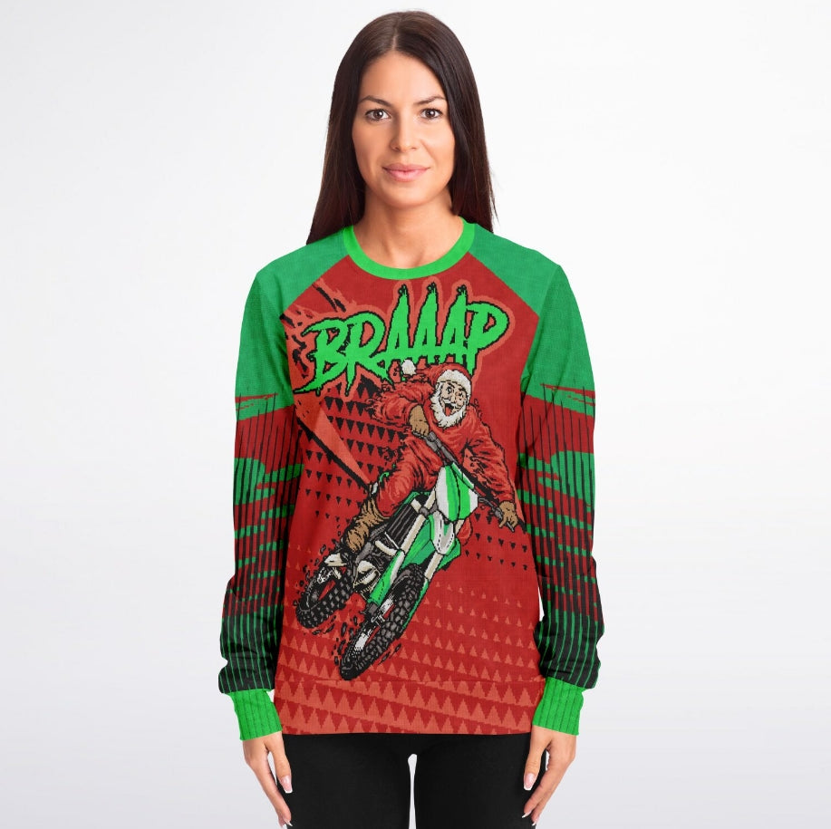 BRAAAP Santa 25 Christmas Sweater – Funny Ugly Holiday Sweatshirt