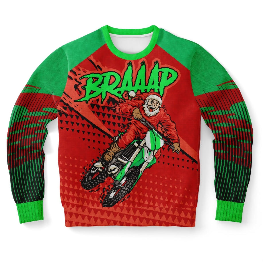 BRAAAP Santa 25 Christmas Sweater – Funny Ugly Holiday Sweatshirt