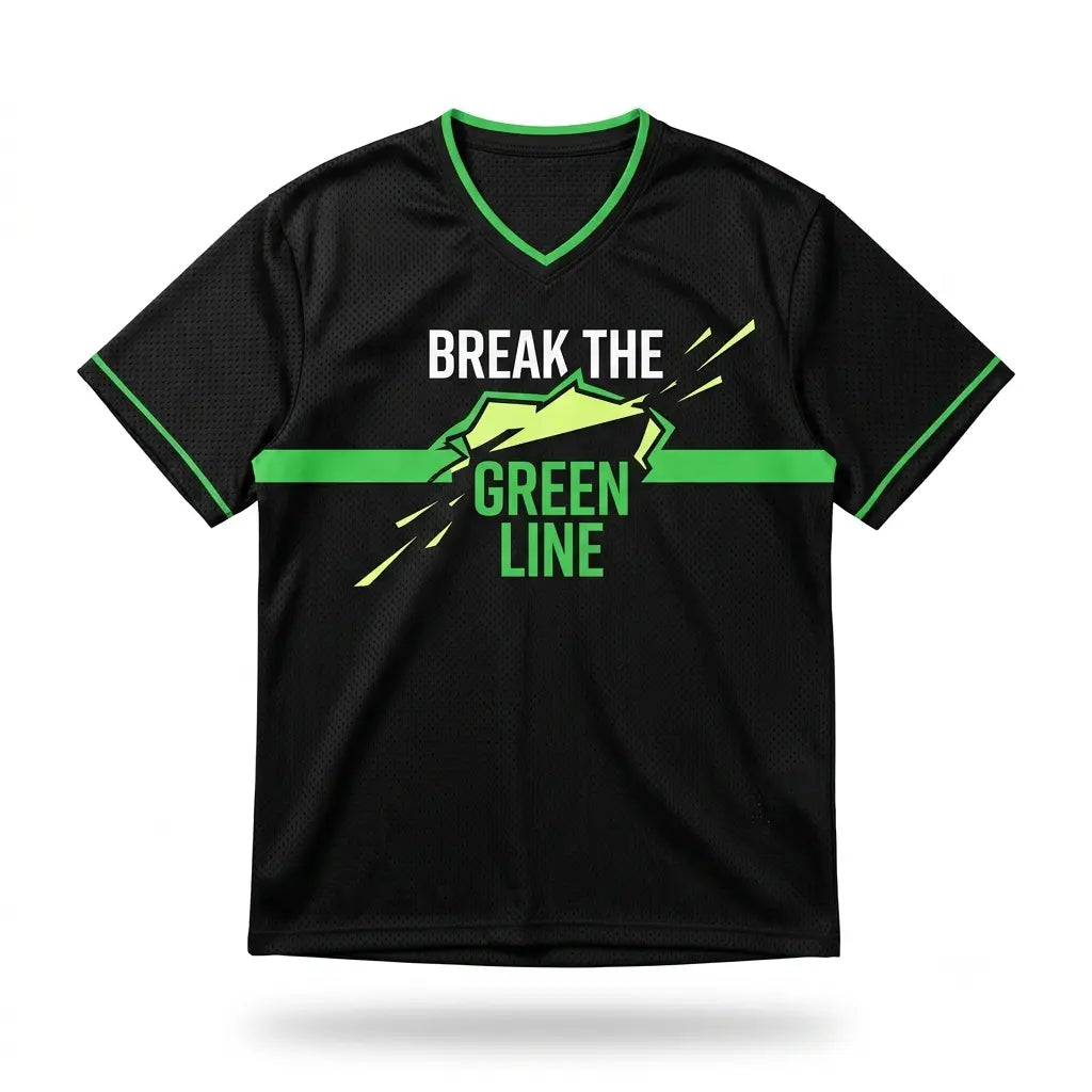 Break The Green Line Mesh Jersey Inspired by Air Zoom GT Cut 3 EYBL Jersey