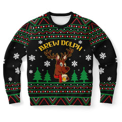 Brewdolph Christmas Sweater – Funny Ugly Holiday Sweatshirt