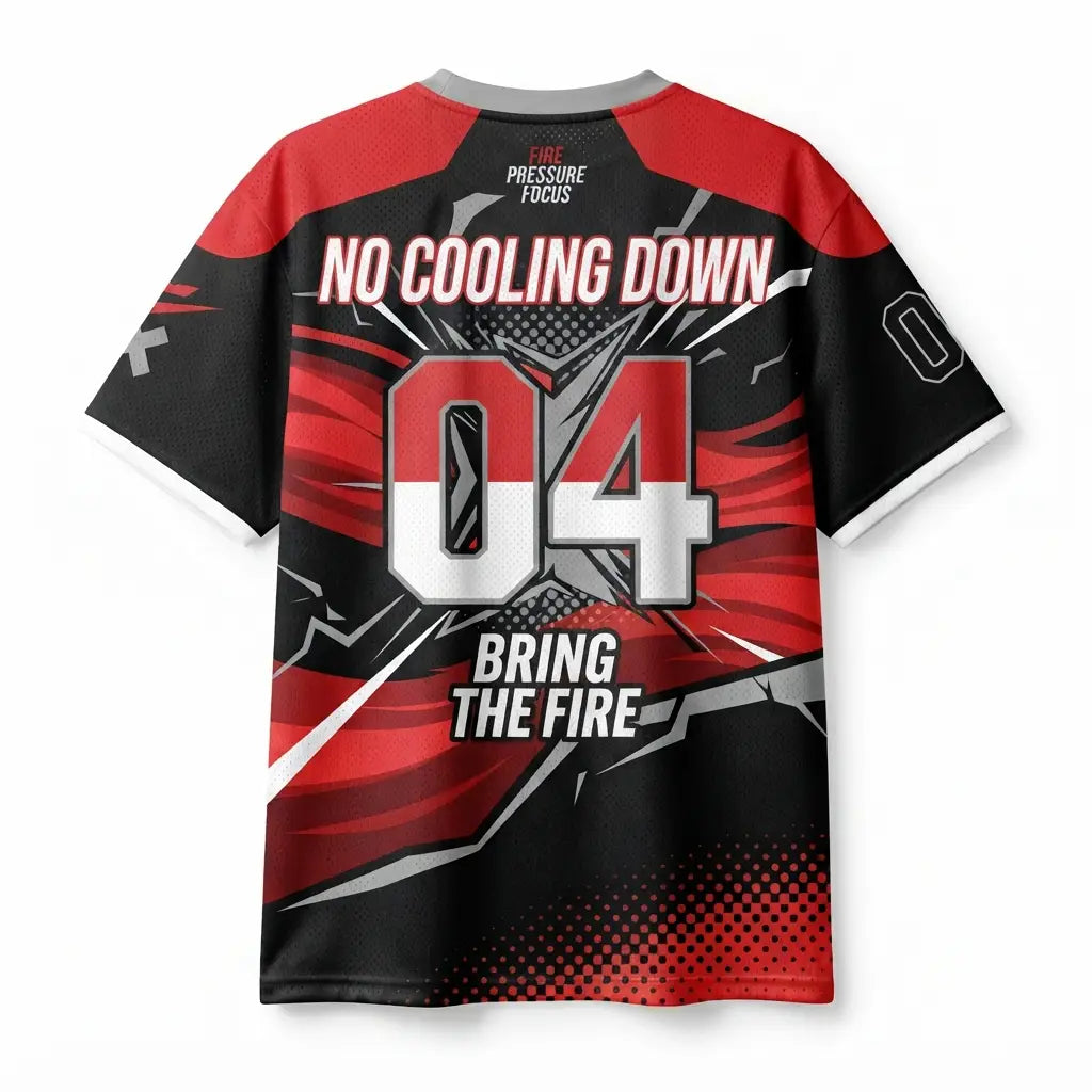 Bring The Fire Mesh Jersey Inspired by Air Jordan 4 Toro Bravo Jersey
