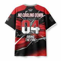 Bring The Fire Mesh Jersey Inspired by Air Jordan 4 Toro Bravo Jersey