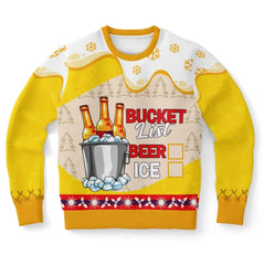 Bucket List: Beer and Ice Ugly Christmas Sweater