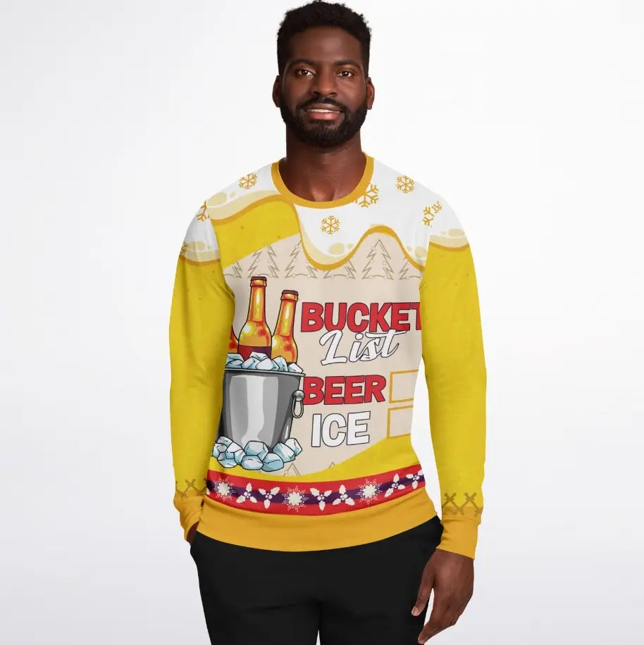 Bucket List: Beer and Ice Ugly Christmas Sweater
