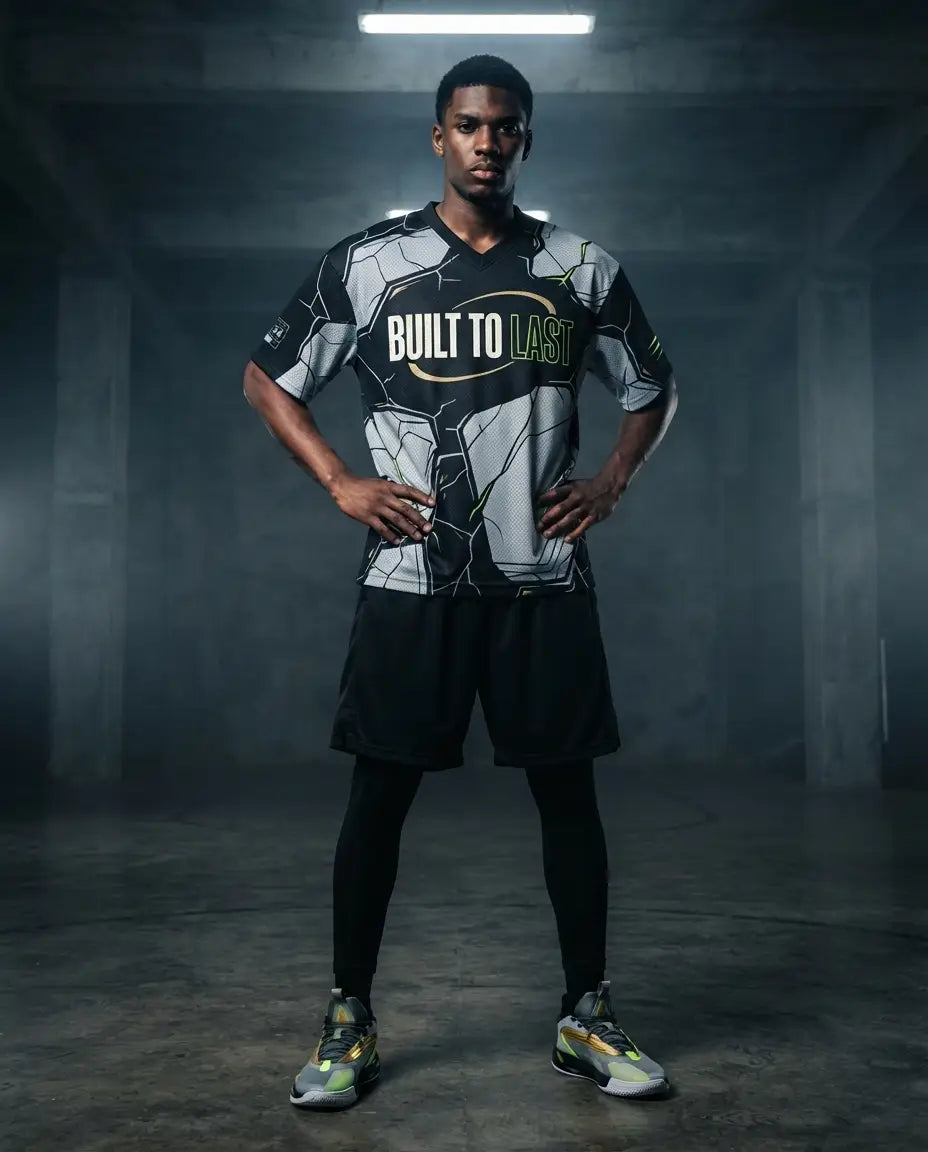Built To Last Mesh Football Jersey Inspired by Giannis Freak 8 Etched In Stone Jersey
