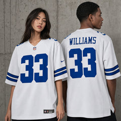 Dallas Cowboys Javonte Williams White Game Jersey - 2