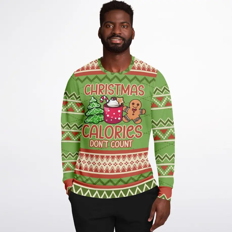 Christmas Calories Don’t Count Ugly Christmas Sweater
