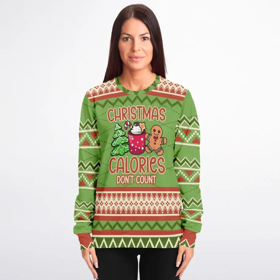 Christmas Calories Don’t Count Ugly Christmas Sweater