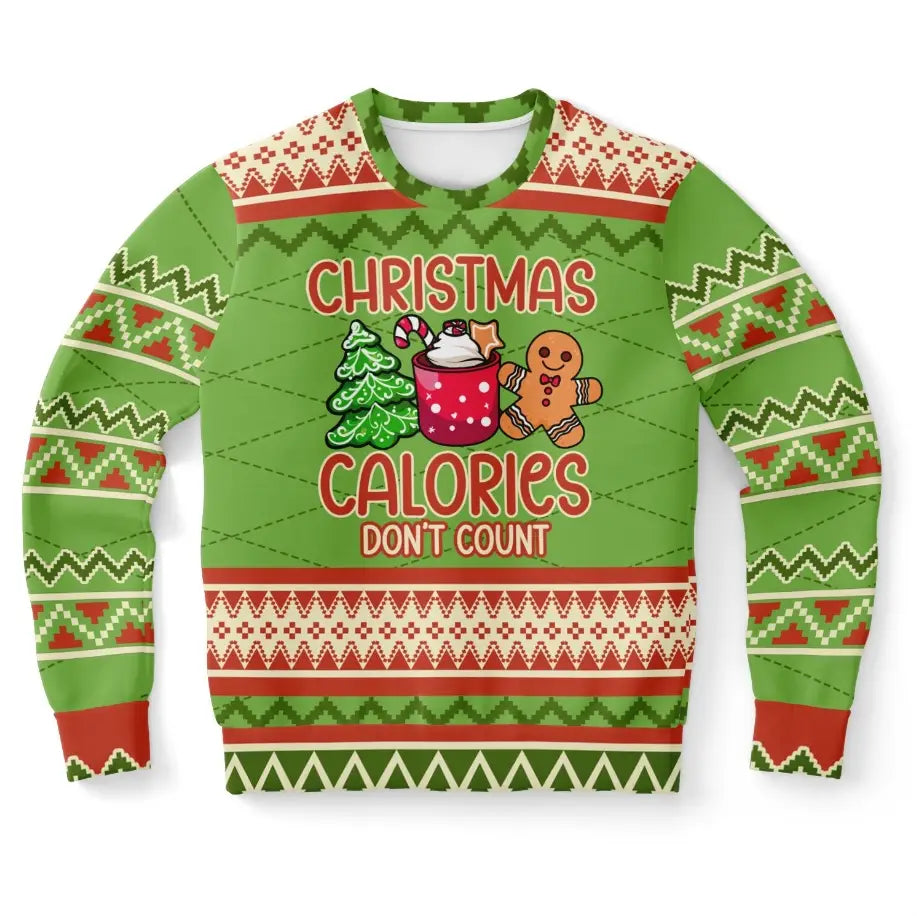 Christmas Calories Don’t Count Ugly Christmas Sweater