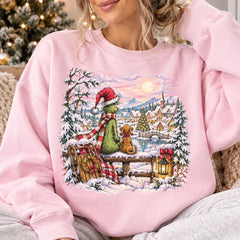 Christmas Grinch & Max Dog Christmas Sweater – Funny Holiday Sweatshirt