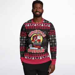 Christmas or Parkour Ugly Christmas Sweater