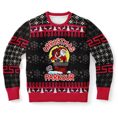 Christmas or Parkour Ugly Christmas Sweater