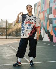 Color Outside The Lines Mesh Jersey Matching Air Jordan Wmns 3 Retro Sports Renaissance Jersey
