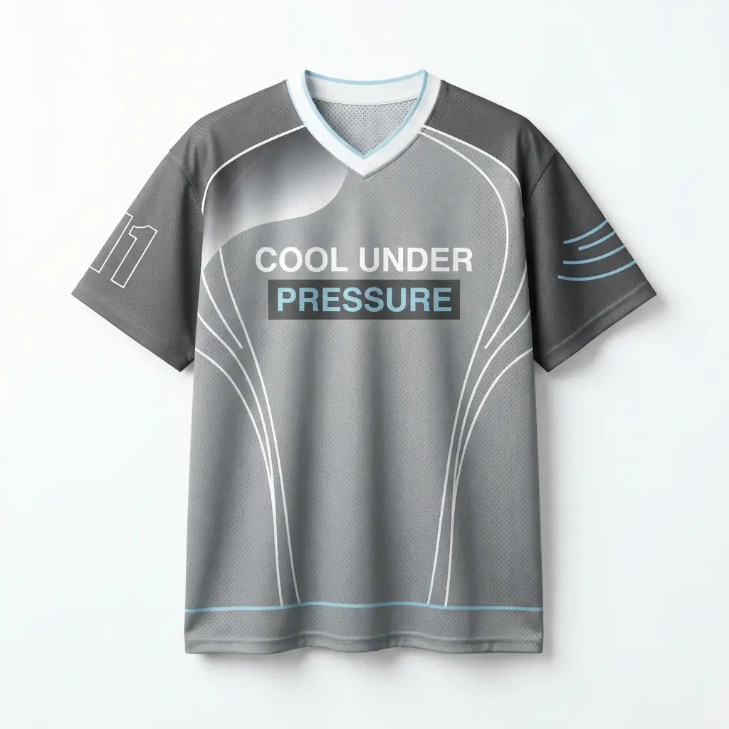 Cool Under Pressure Mesh Jersey Inspired by Air Jordan 11 Cool Grey Jersey