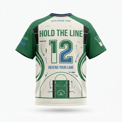 Defend Your Lane Mesh Football Jersey Inspired by Air Jordan 12 Bucks Jersey