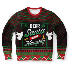 Define Naughty Christmas Sweater – Funny Ugly Holiday Sweatshirt